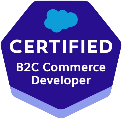 Badge Salesforce B2C Commerce developer